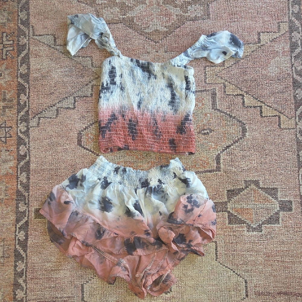 Tie-Dye Two-Piece Set for girls